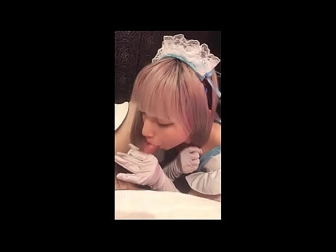 ❤️ Japonski idol [mayuka], kostum francoske služkinje, 1. del, fafanje in onaniranje z losjonom ❤️❌ Kvalitetni seks pri nas ❌️